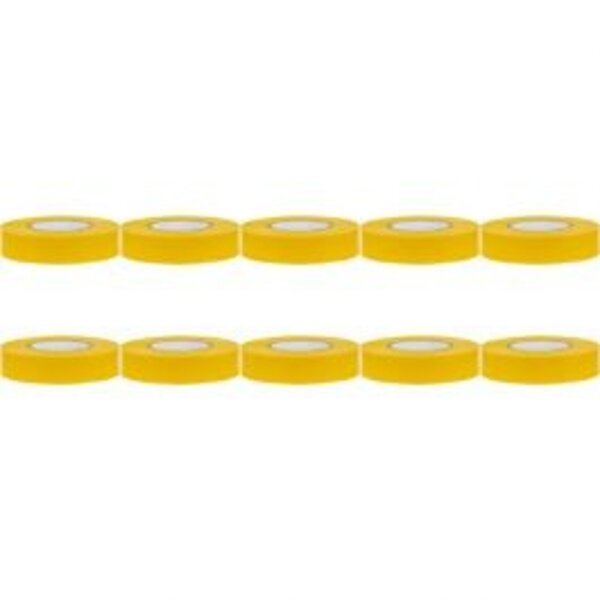 HLW LED Isolatietape 10 Pack Geel 20mmx18m - Duurzaam en Sterk LED Toebehoren