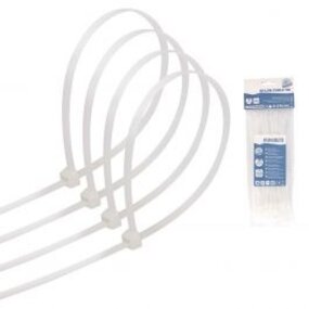 White Tie Wraps 3.6x150mm - Set of 40 pieces