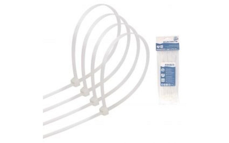 HLW LED White Tie Wraps 3.6x150mm - 40 Pieces | Ideal for LED Accessories & Cable Management HLW LED White Tie Wraps 3.6x150mm - 40 Pieces | Ideal for LED Accessories & Cable Management