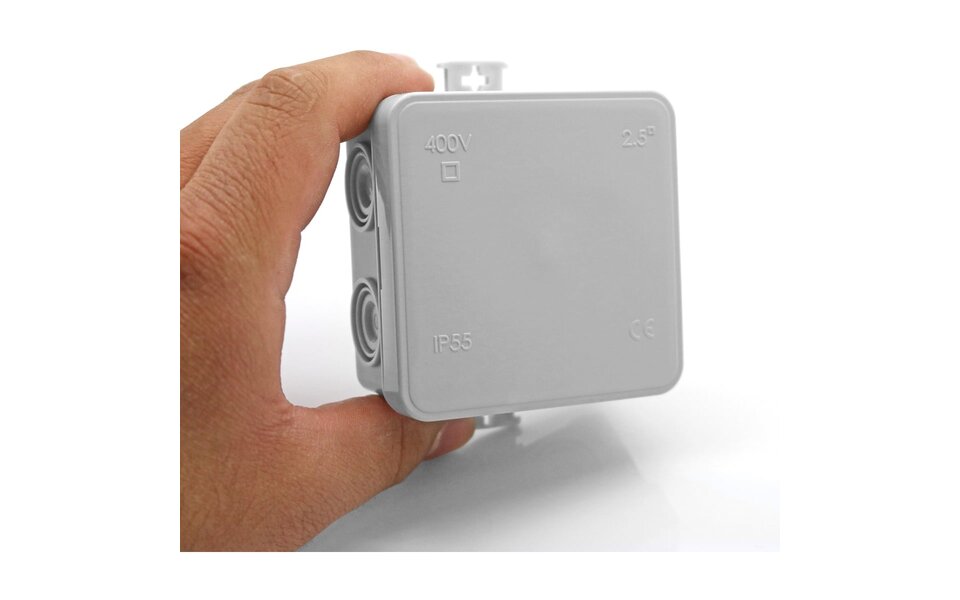 Velvalux Velvalux Panoboxpro Cable Box - IP55, IK10, Square 75x75x40mm, Perfect for Light Cord and LED Accessories