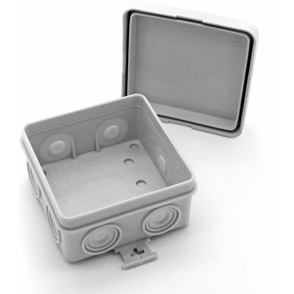 Velvalux Velvalux Panoboxpro Cable Box - IP55, IK10, Square 75x75x40mm, Perfect for Light Cord and LED Accessories