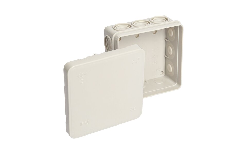 Velvalux Kabeldoos Velvalux Panoboxpro IP55 IK10 85x85x40mm - Perfect voor Licht snoer en LED toebehoren Velvalux Kabeldoos Velvalux Panoboxpro IP55 IK10 85x85x40mm - Perfect voor Licht snoer en LED toebehoren