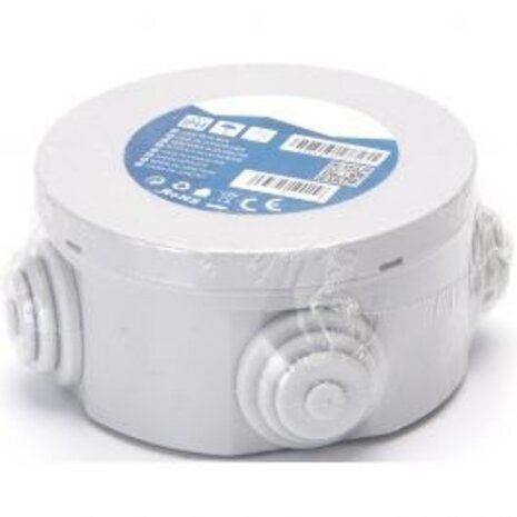 Lasdoos Aigi Lassy Rond - IP44 Spatwaterdicht - Perfect voor Licht Snoer en LED Toebehoren