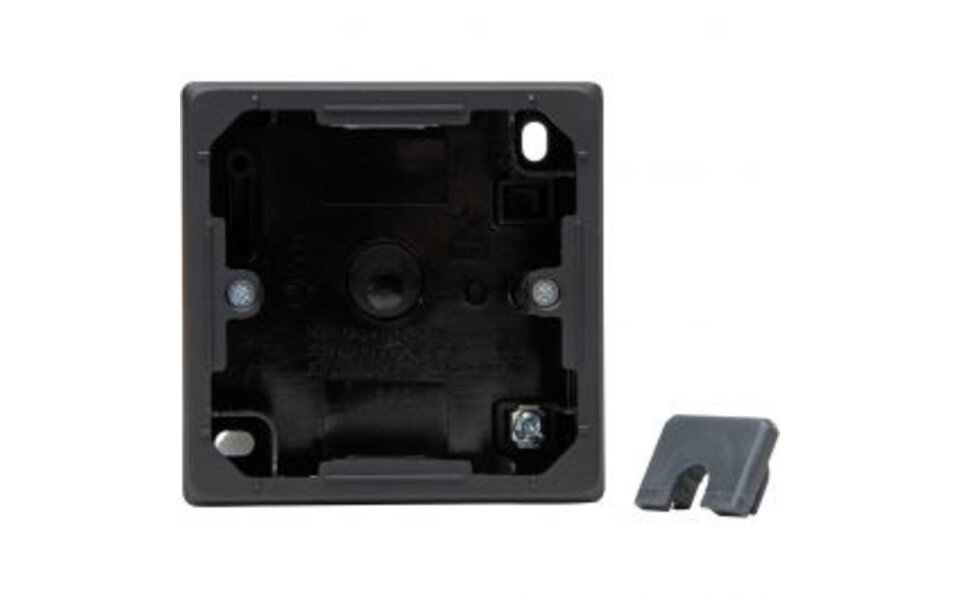 KOPP KOPP Surface-Mounted Box Matte Black 1-gang - Ideal for LED Accessories and Switch