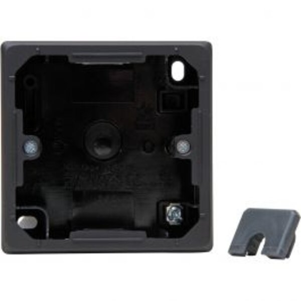 KOPP KOPP Surface-Mounted Box Matte Black 1-gang - Ideal for LED Accessories and Switch