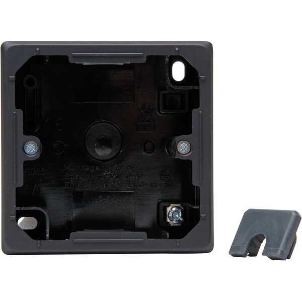 KOPP KOPP Surface-Mounted Box Matte Black 1-gang - Ideal for LED Accessories and Switch