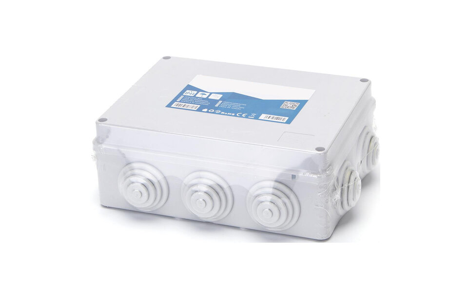 HLW LED Junction box Aigi Lassy IP44 - Gray rectangular surface-mounted box for LED accessories and light cord