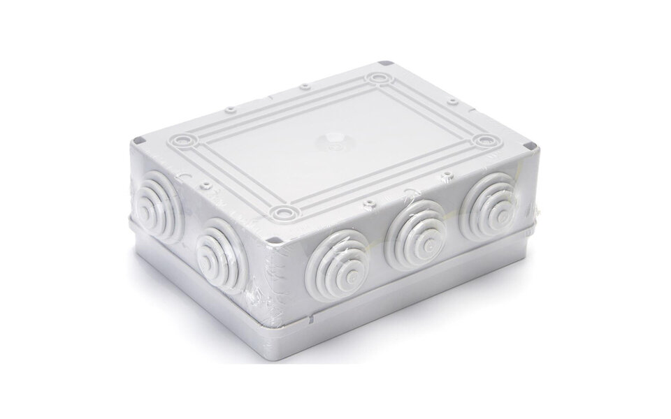 HLW LED Junction box Aigi Lassy IP44 - Gray rectangular surface-mounted box for LED accessories and light cord