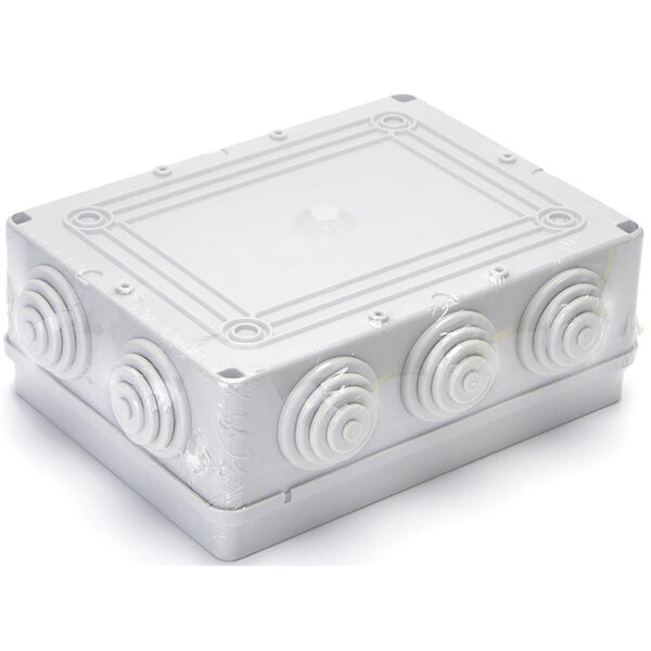 HLW LED Junction box Aigi Lassy IP44 - Gray rectangular surface-mounted box for LED accessories and light cord