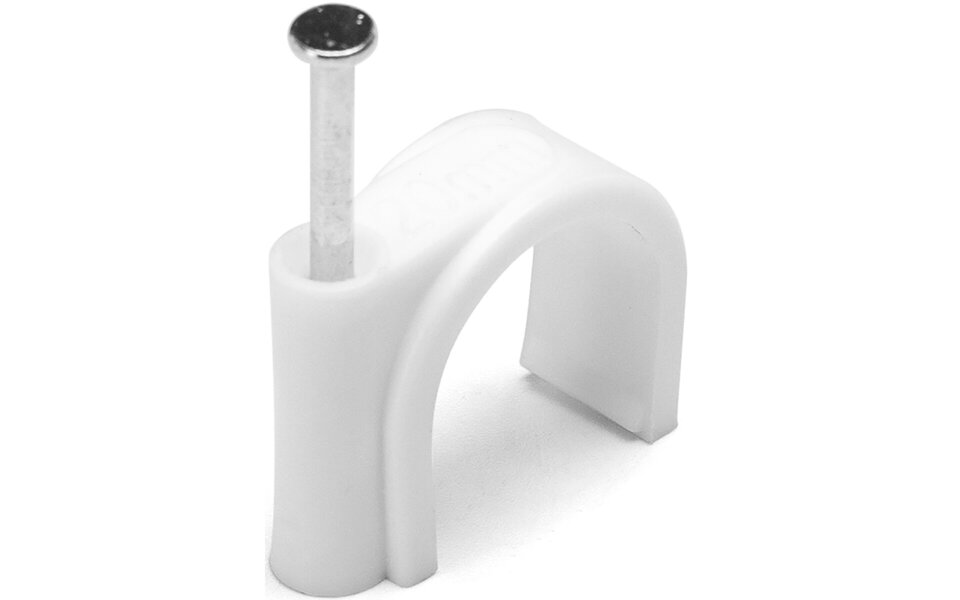 HLW LED Nail Clip 20 mm White – Set of 20 for Secure Fastening of LED Accessories