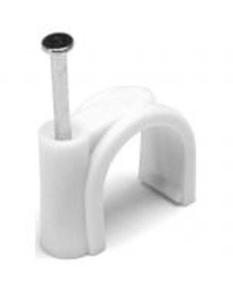 HLW LED Saddle Clamps 16 mm Galvanized Metal - Set of 10 pieces for LED accessories