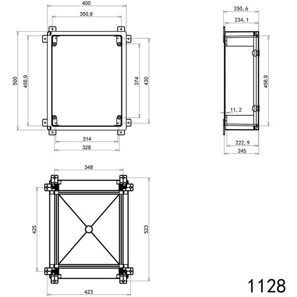 Velvalux Velvalux Panoboxpro Waterdichte Lege Groepenkast 500x400x240mm - Perfect voor LED Toebehoren