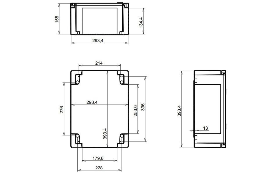 Velvalux Velvalux Empty Distribution Box 400x300x165mm - Waterproof IP65, Ideal for LED Accessories Velvalux Velvalux Empty Distribution Box 400x300x165mm - Waterproof IP65, Ideal for LED Accessories