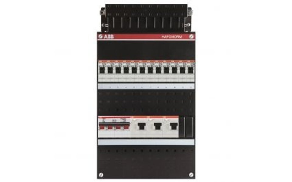 ABB ABB Hafonorm distribution box - 12 groups + 3x 30mA earth leakage - ideal for LED accessories