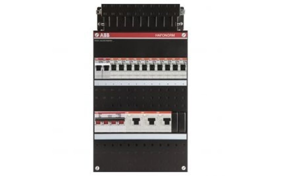 ABB ABB Hafonorm distribution box 10x groups + 3x 30mA earth leakage circuit breaker – perfect LED accessories