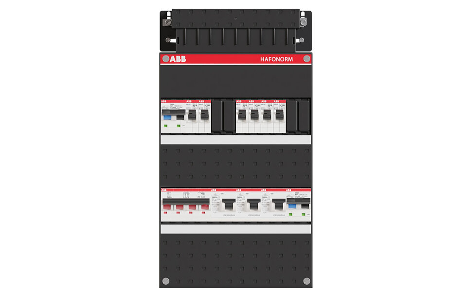 ABB ABB Hafonorm 3-phase 1 HS 40A 4P distribution box with LED accessories - Efficient power management