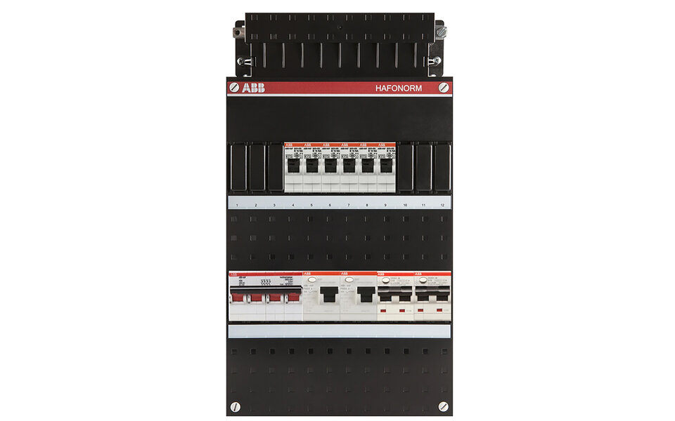 ABB ABB Hafonorm 3-phase 40A 4P distribution box with LED accessories for safe installation ABB ABB Hafonorm 3-phase 40A 4P distribution box with LED accessories for safe installation