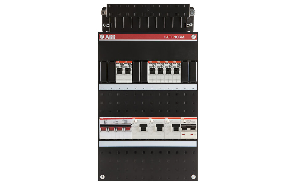 ABB ABB Hafonorm 3-phase 40A 4P distribution board with LED accessories - Reliable and energy efficient