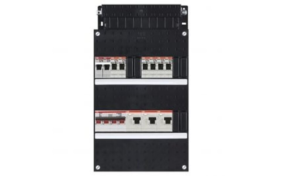 ABB ABB Groepenkast Hafonorm 3-fase - 6 groepen, 3x 30mA + LED toebehoren ABB ABB Groepenkast Hafonorm 3-fase - 6 groepen, 3x 30mA + LED toebehoren