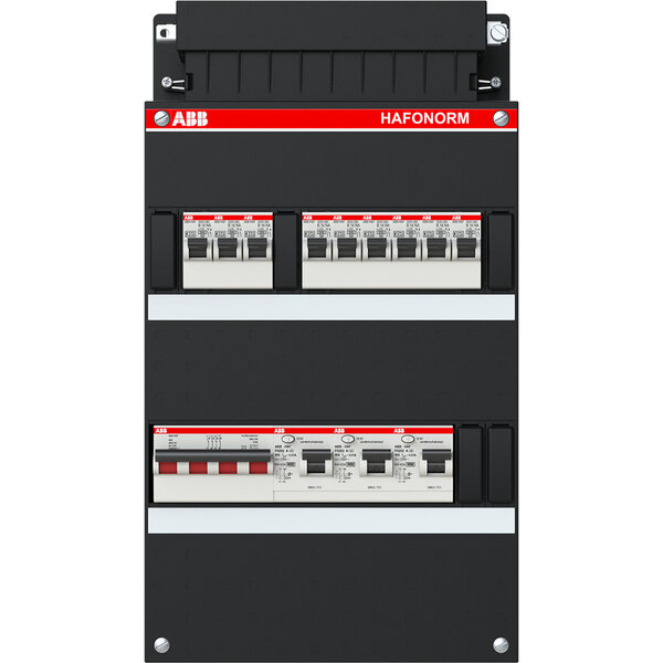 ABB ABB Hafonorm 3F 9x16A distribution box with 3 earth leakage circuit breakers - Perfect LED accessories