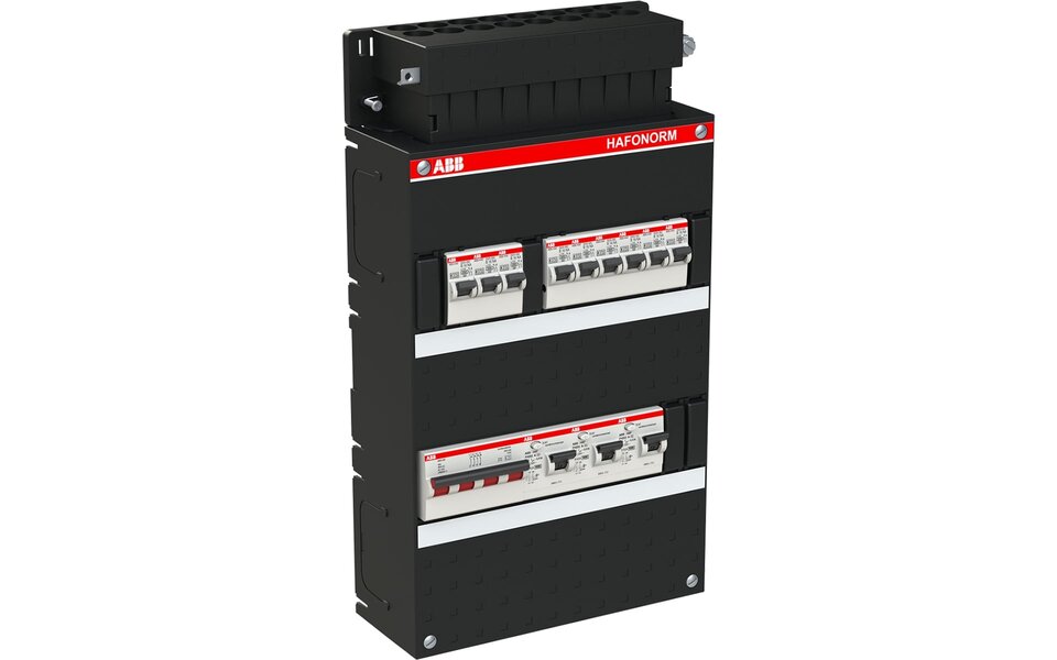 ABB ABB Hafonorm 3F 9x16A distribution box with 3 earth leakage circuit breakers - Perfect LED accessories