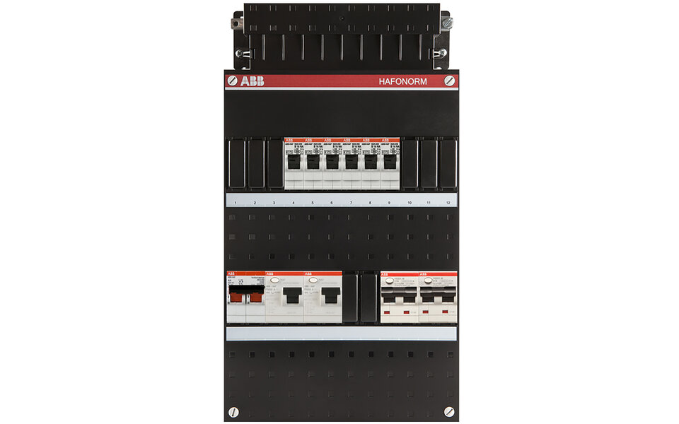 ABB ABB Hafonorm 1-phase 40A 2P distribution box with LED accessories – Safe and compact