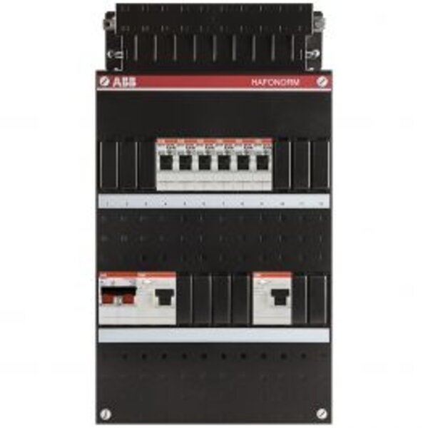 ABB ABB Hafonorm distribution box 6 groups, 2x 30mA earth leakage circuit breakers - Ideal for LED accessories