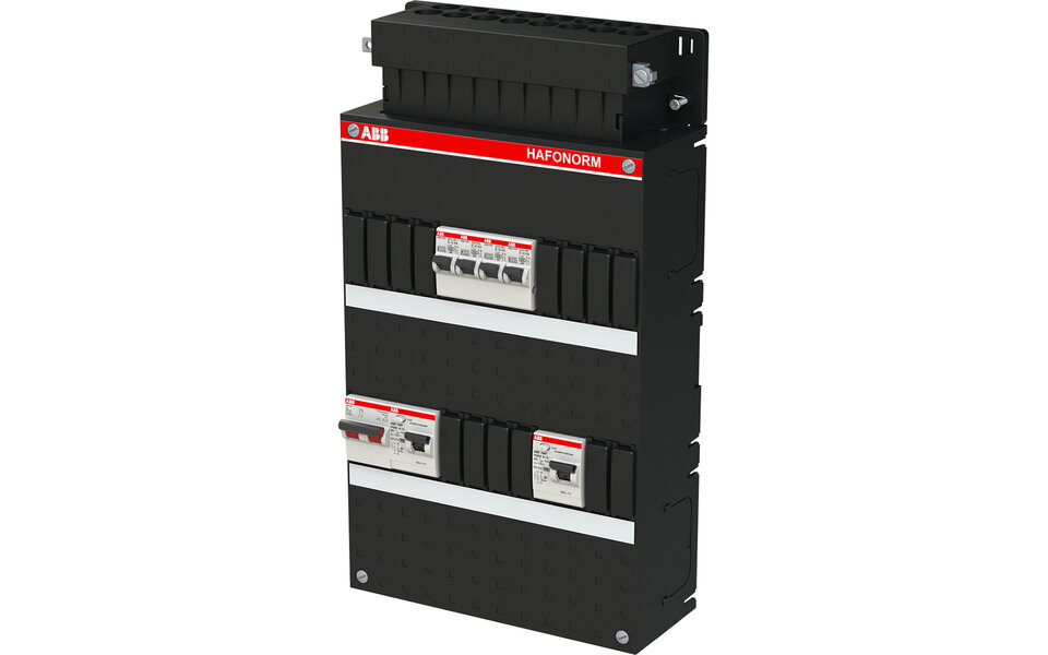 ABB ABB Groepenkast Hafonorm 1-fase - 4x groepen, 2x 30mA + HS | LED toebehoren