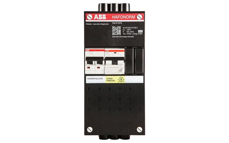 ABB ABB Groepenkast Hafonorm PV 1-fase 40A - Betrouwbaar LED toebehoren voor zonnepanelen ABB ABB Groepenkast Hafonorm PV 1-fase 40A - Betrouwbaar LED toebehoren voor zonnepanelen