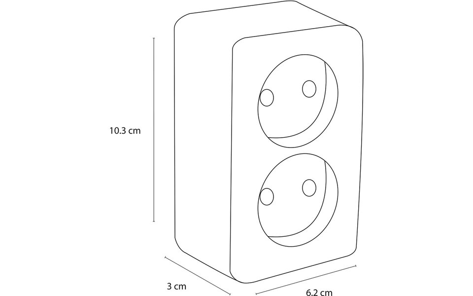 Q-LINK Q-LINK Dubbel Wandcontactdoos Mat Zwart | Veilig LED Toebehoren met Kinderbeveiliging