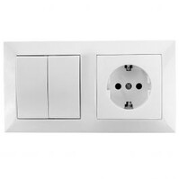 Two-Way Switch & LED Accessories - Aigi Cika Flush-Mounted Socket