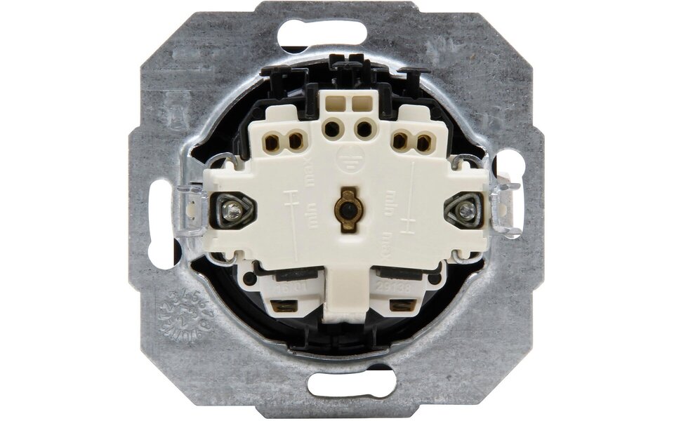 KOPP KOPP Athenis HK07 Wandcontactdoos Mat Zwart - 1-voudig, Randaarde & Kinderbeveiliging - LED toebehoren