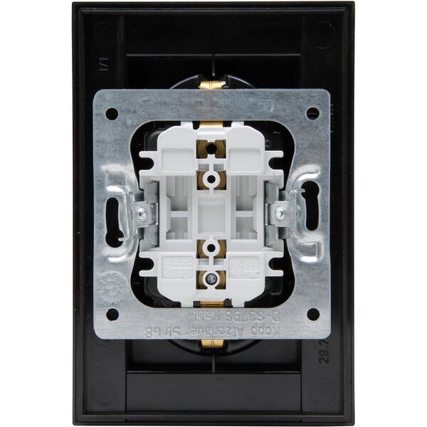 KOPP KOPP Athenis HK07 Single Double Socket Matte Black with Earth Connection | LED Accessories