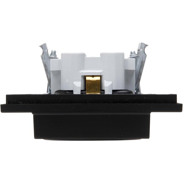 KOPP KOPP Athenis HK07 Single Double Socket Matte Black with Earth Connection | LED Accessories