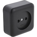 Q-LINK Matte Black Single Socket - Safe LED accessory with child safety feature
