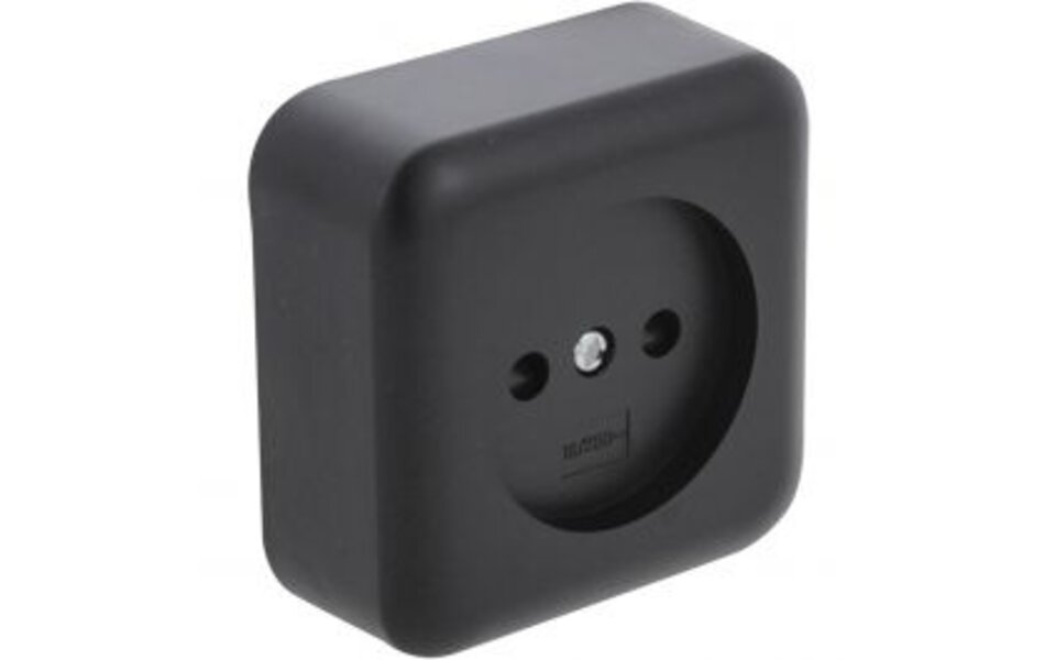 Q-LINK Q-LINK Matte Black Single Socket - Safe LED accessory with child safety feature