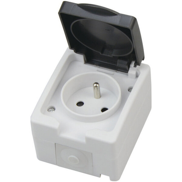 HLW LED Waterdicht Buitenstopcontact Enkel Geaard IP54 - Veilig & Robuust | LED toebehoren