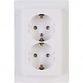 KOPP Paris HK05 - Flush-mounted Double Socket with Child Safety & LED accessories KOPP Paris HK05 - Flush-mounted Double Socket with Child Safety & LED accessories