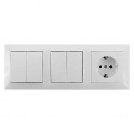 Two-way switch Two-way/Two-way with double switch and single socket - LED accessories