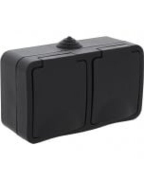 HLW LED UTP RJ45 Stopcontact Wandcontactdoos 1-voudig met LED toebehoren - Wit afdekraam