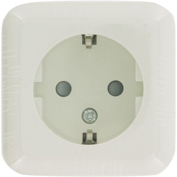 Q-LINK Q-LINK Single Wall Socket Polar White with Grounding and Child Safety – LED Accessories