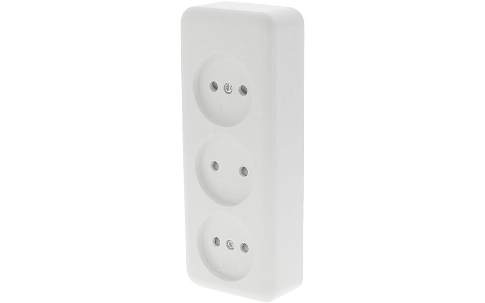 Q-LINK Q-LINK 3-voudig Wandcontactdoos - Opbouwstopcontact met Kinderbeveiliging, Polarwit LED toebehoren Q-LINK Q-LINK 3-voudig Wandcontactdoos - Opbouwstopcontact met Kinderbeveiliging, Polarwit LED toebehoren