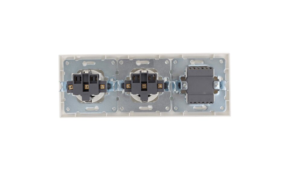 HLW LED Two-way switch Two-way/Two-way with LED Accessories - 2-way Socket & Double Switch White HLW LED Two-way switch Two-way/Two-way with LED Accessories - 2-way Socket & Double Switch White