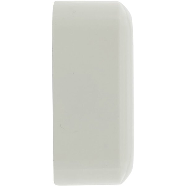 Q-LINK Q-LINK 1-gang wall socket polar white | Surface-mounted with child safety feature - LED accessories