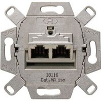 KOPP UTP RJ45 Wandcontactdoos - 2-voudig CAT6, LED toebehoren