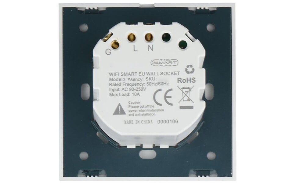 HLW LED Viron Wimo Smart WiFi Wandcontactdoos 1-voudig Geaard met LED Toebehoren