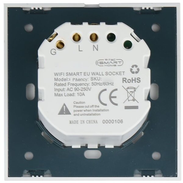 HLW LED Viron Wimo Smart WiFi Wandcontactdoos 1-voudig Geaard met LED Toebehoren