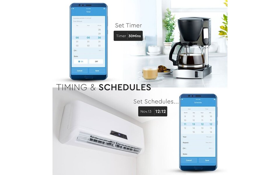 HLW LED Viron Wimo Smart WiFi Wall Socket 1-way Grounded with LED Accessories