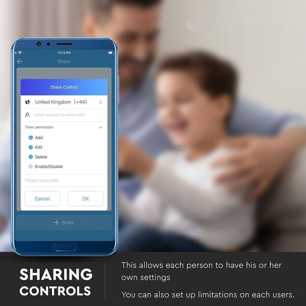 HLW LED Viron Wimo Smart WiFi Wandcontactdoos 1-voudig Geaard met LED Toebehoren