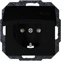KOPP Paris HK05 Flush-Mounted Wall Socket Matte Black - Safe LED Accessories